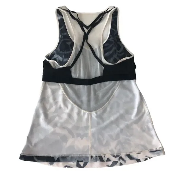 Lululemon Dance To Yoga Tank Pretty Plume Angel Wing Black / Black - Picture 13 of 16